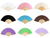 Wachlarz papierowy do ozdabiania 21x36 cm
