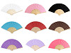 Wachlarz papierowy do ozdabiania 21x36 cm