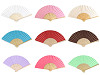 Wachlarz papierowy do ozdabiania 21x36 cm