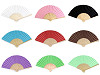 Wachlarz papierowy do ozdabiania 21x36 cm