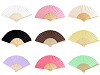 Wachlarz papierowy do ozdabiania 21x36 cm