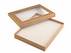Jewellery Box with transparent lid 16x19.5 cm padded