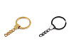 Anello porta-chiavi, con catenina, dimensioni: Ø 30 mm, piatto