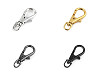 Mosquetón giratorio metálico, compatible con correas de 4 mm