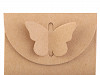 Papierová krabička naturál s motýľom