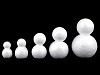 DIY Polystyrene Snowman 6.7x11.5 cm