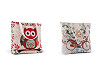 Linen / Flax Bag Owl, Cat, Fox 43x44 cm