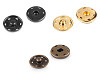 Boutons pression en métal, Ø 30 mm