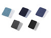 Toppe termoadesive in denim, dimensioni: 5,3 x 7,9 cm