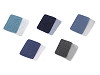 Toppe termoadesive in denim, dimensioni: 5,3 x 7,9 cm
