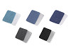 Toppe termoadesive in denim, dimensioni: 5,3 x 7,9 cm