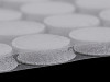 Klettpunkte selbstklebend Ø15 mm weiß