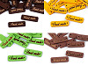 Etykietka / metka drewniana Hand made 10x30 mm