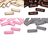 Targhetta in legno, motivo: “Hand made”, dimensioni: 10 x 30 mm