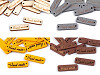 Holzschild / Etikette Handmade 10x30 mm