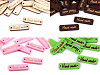 Holzschild / Etikette Handmade 10x30 mm