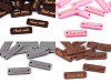 Étiquette en bois « Hand made », 10 x 30 mm