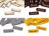 Holzschild / Etikette Handmade 10x30 mm