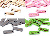 Étiquette en bois « Hand made », 10 x 30 mm