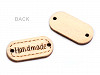 Etichete lemn Hand Made, 11x23 mm