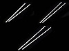 Flat Metal Corset Boning width 8 mm length 30; 35; 40 cm