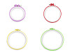 Plastic embroidery hoop