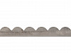 Nożyczki zygzak długość 24 cm półkola / ząbki