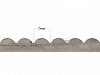 Zackenschere Stoffschere Länge 24 cm Bogen / Zähne