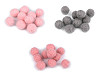 Filzbommel / Pompon aus Wolle Ø15 mm