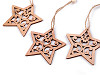 Christmas Wooden Hang Decoration - Snowflake, Tree, Reindeer, Star