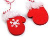 Vianočné dekorácie - sane, lyže, korčule, rukavice, čiapky, bundy, ponožky