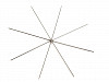 Wire Star / Christmas Snowflake for Beading DIY Ø9 cm
