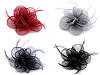 Fascinator / Brosche Blüte mit Federn