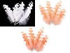 Piume d'oca, effetto frisé, lunghezza: 12-18 cm