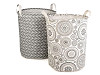 Natural Linen / Flax Canvas Laundry Bag / Hamper 35x44 cm