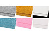 Schaumgummi Moosgummi mit Glitzer 20x30 cm