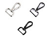 Mosquetón giratorio metálico, compatible con correas de 25 mm