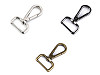 Metal Snap Swivel Hook / Carabiner, fits 25 mm strap