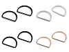 Flat D Ring for Straps width 30 mm