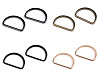 D-Ring Halbring Breite 30 mm flach waschbar