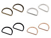 Anillo en D plano para correas, ancho 30 mm