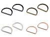D-Ring Halbring Breite 30 mm flach waschbar