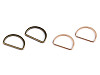 Anneau plat en D pour sangles, largeur 30 mm