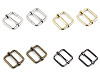 Boucle carrée coulissante et réglable, largeur 20 mm