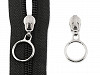 Zip Slider with Ring for Nylon Zippers 6 mm