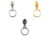 Cursore con anello per chiusure lampo, in nylon, numero 5