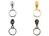 Cursore con anello per chiusure lampo, in nylon, numero 5