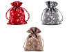 Christmas gift bag snowflakes 13x18 cm