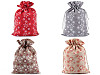 Christmas gift bag snowflakes 20x30 cm