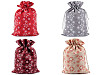 Sac cadeau de Noël Flocons de neige, 20 x 30 cm